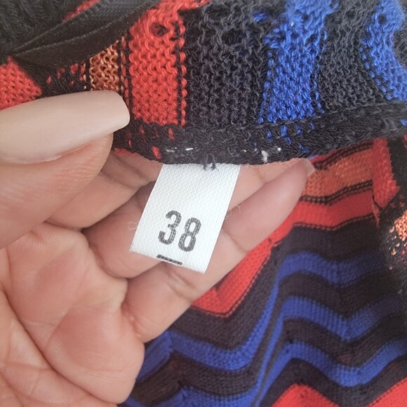 M missoni sleeveless multi colored chevron print dress wmns sz 38 - Picture 5 of 8